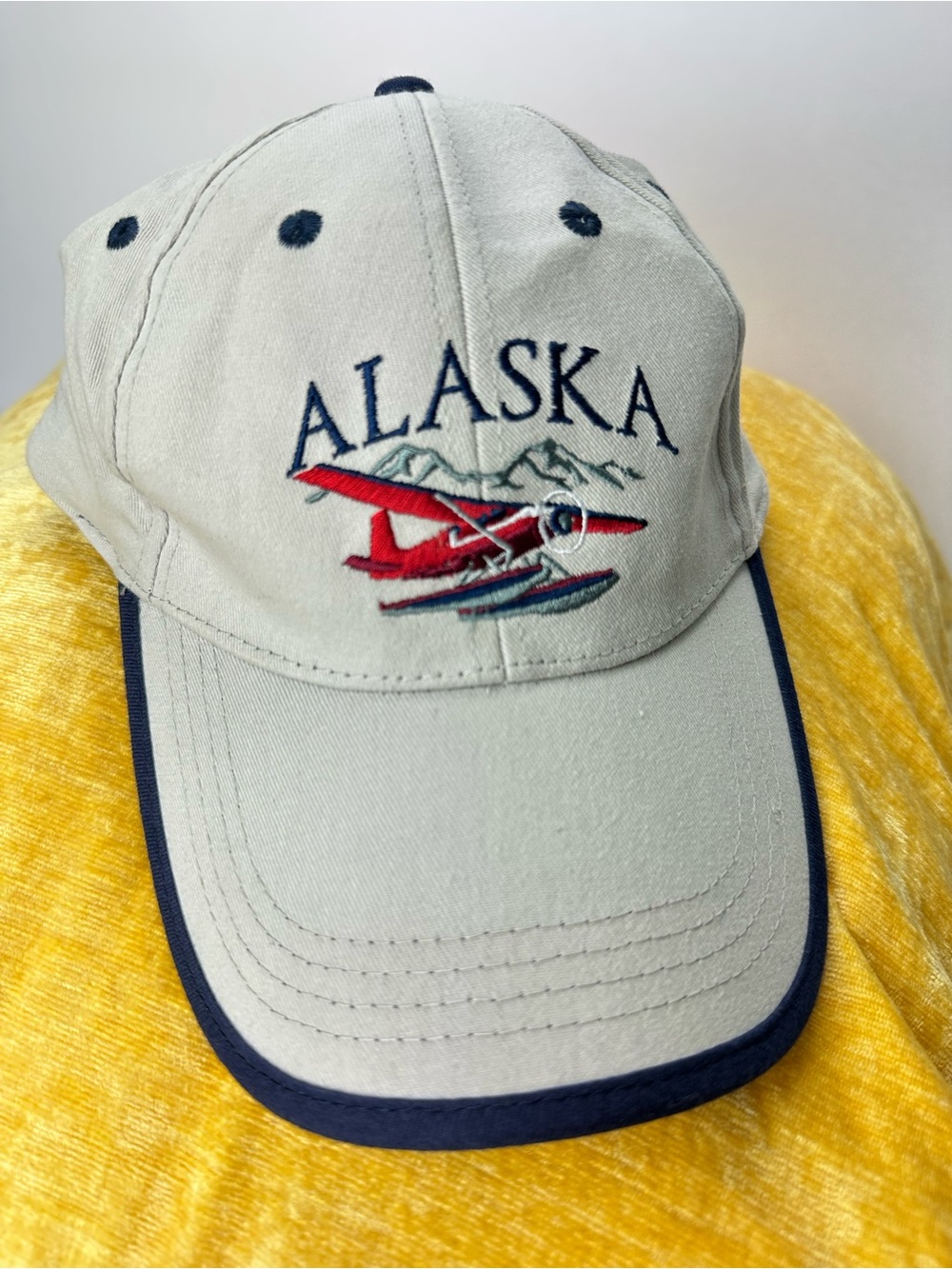 Vintage Alaska Baseball Hat Retro Embroidered Dad Cap Souvenir 90’s Travel